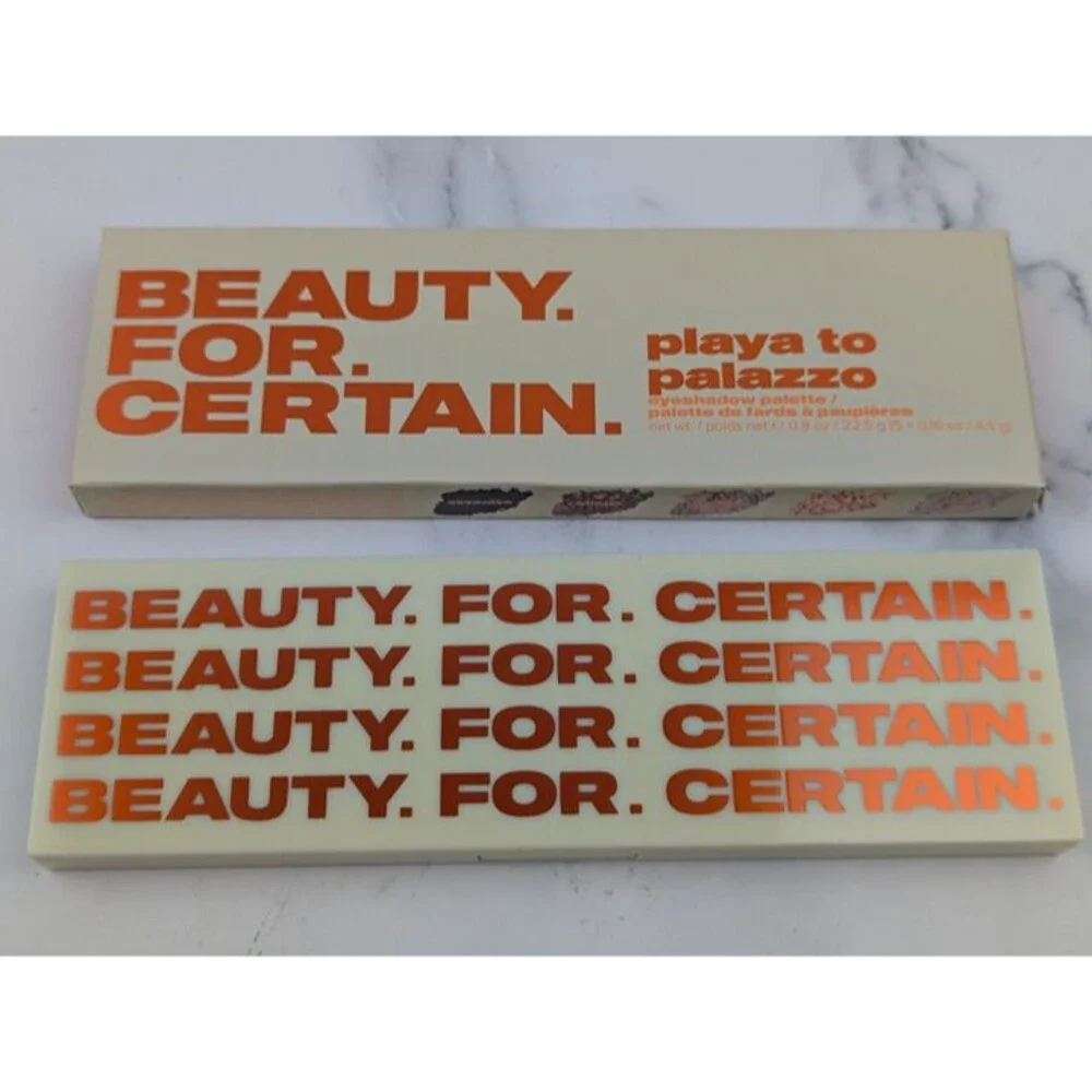 Beauty For Certain Playa to Palazzo Eyeshadow Palette Full Size NIB MSRP $39
